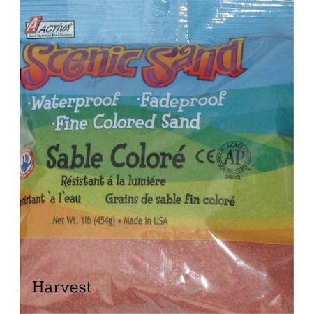 Scenic Sand Activa 1 lbs Bag of Colored Sand, Harvest SC81429